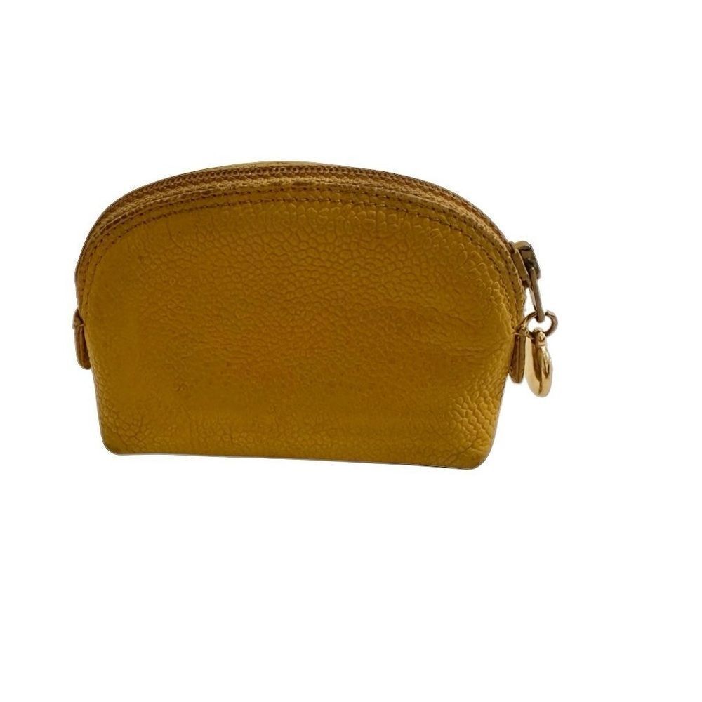 Chanel Yellow Cosmetic Bag with Iconic Logo - Picture 8 of 16